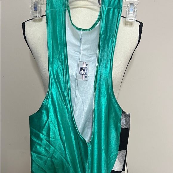 Vintage Bianchi Santini MaTeal Cycling Bib Shorts Made in Italy - Picture 3 of 12